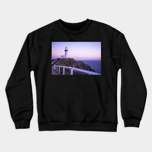 Byron Bay Lighthouse Crewneck Sweatshirt by MT Photography & Design